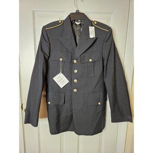 Army  Uniform Jacket Coat Defense Logistics Agency 36R Black Breman-Bowdon NWT